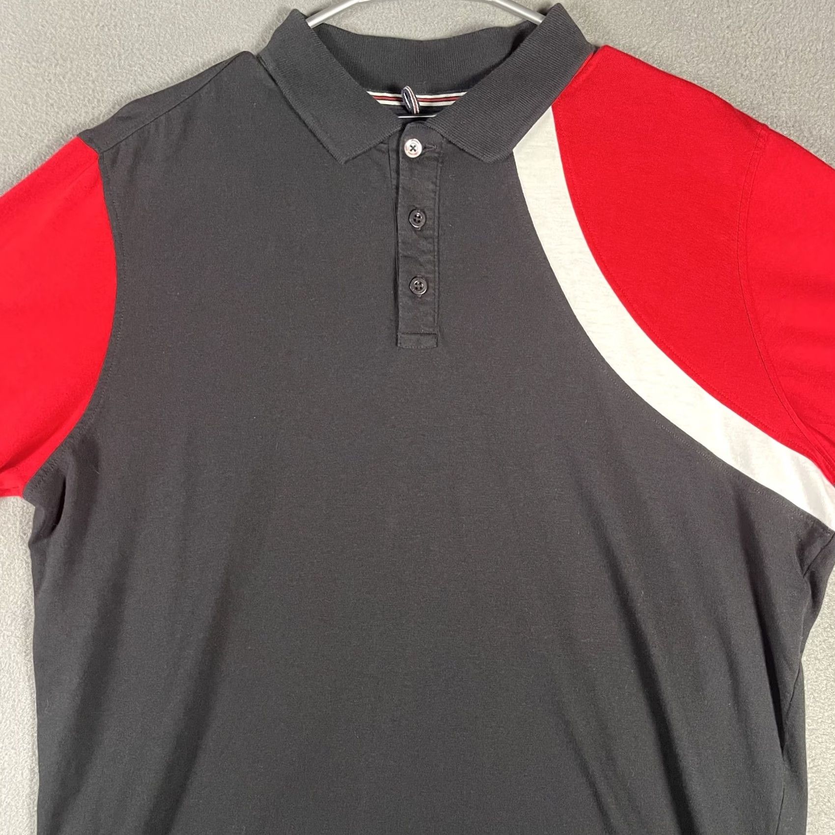 Fila Fila Polo Shirt Mens Large Colorblock Black Red Short Sleeve Tennis Athletic Logo Size US L / EU 52-54 / 3 - 2 Thumbnail