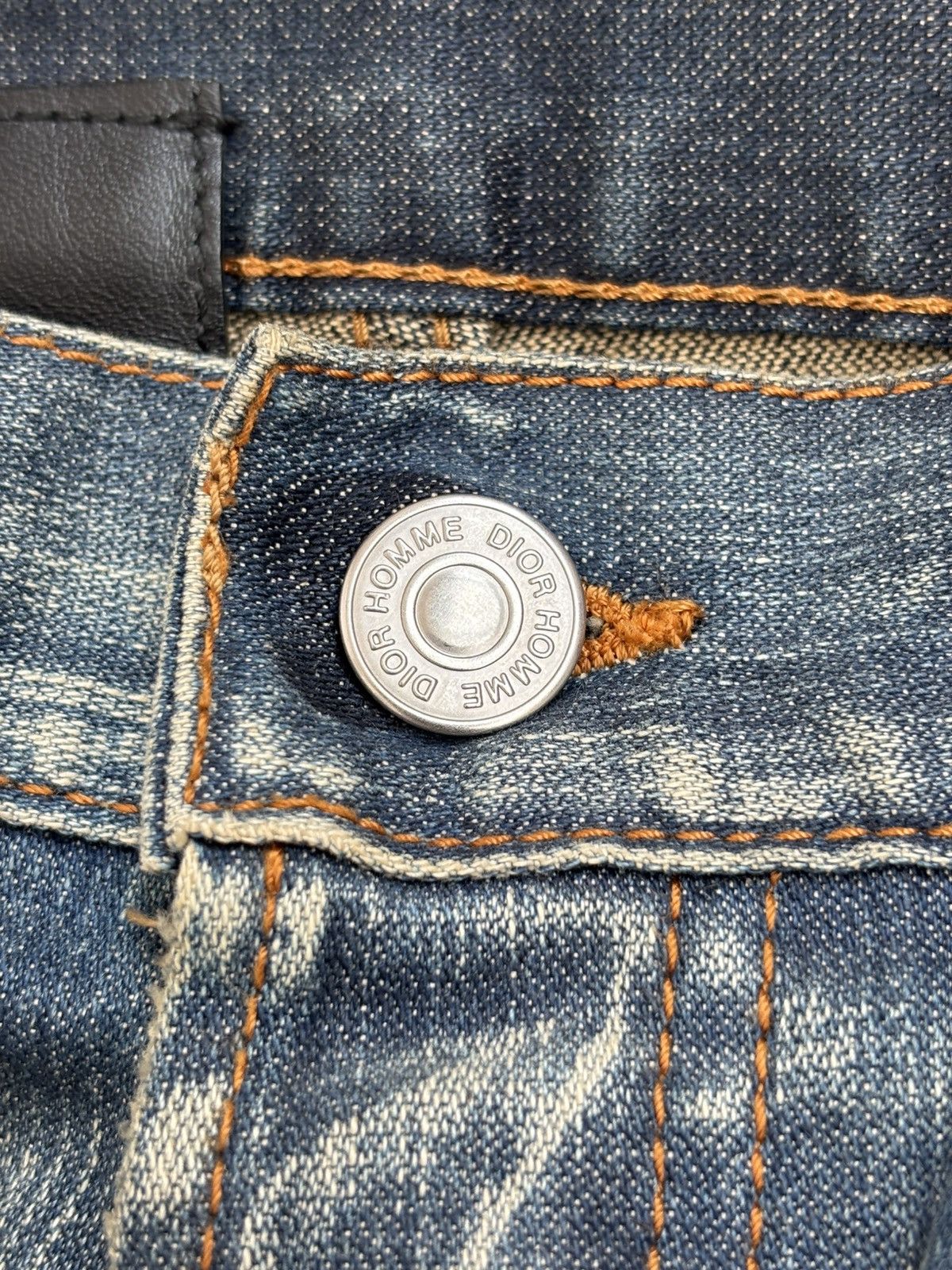 Dior Hedi Slimane Clawmark Indigo Denim Jeans Size US 29 - 8 Thumbnail