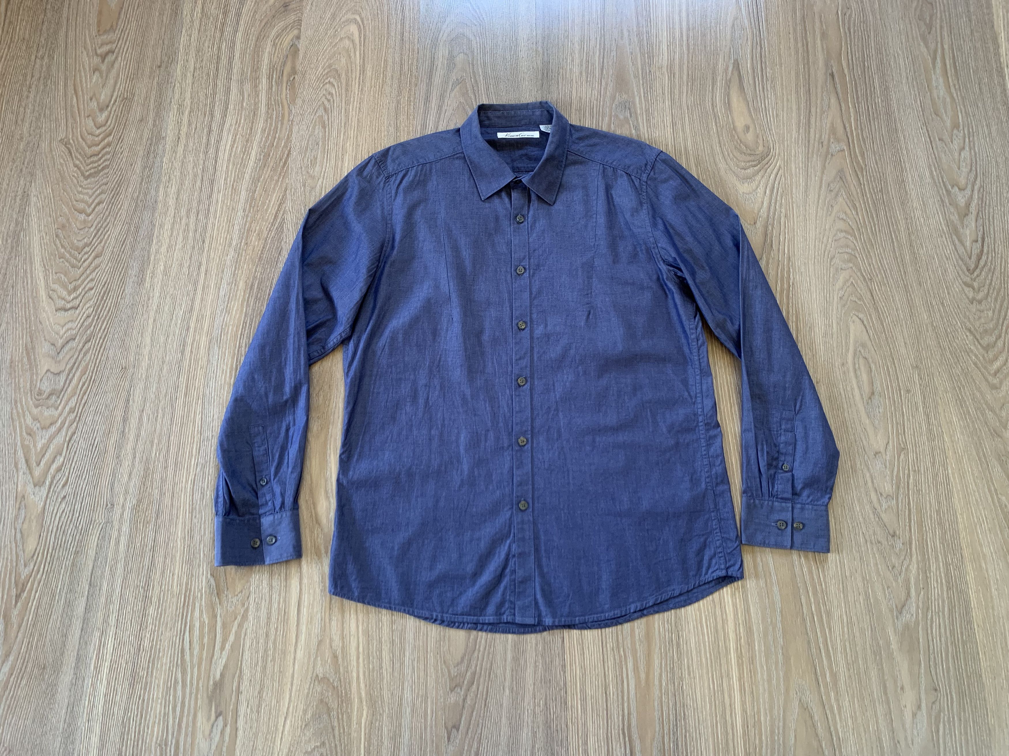 Kenneth Cole Kenneth Cole Mens Cotton Dress Shirt Size US L / EU 52-54 / 3 - 1 Thumbnail