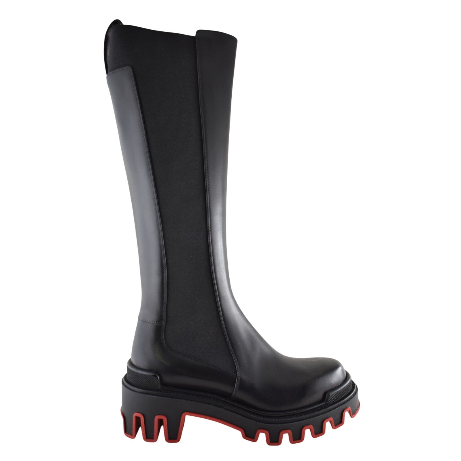 Christian Louboutin Louboutin Marchacroche Dune Botta Black Leather Boot 40 Size US 10 / IT 40 - 5 Thumbnail