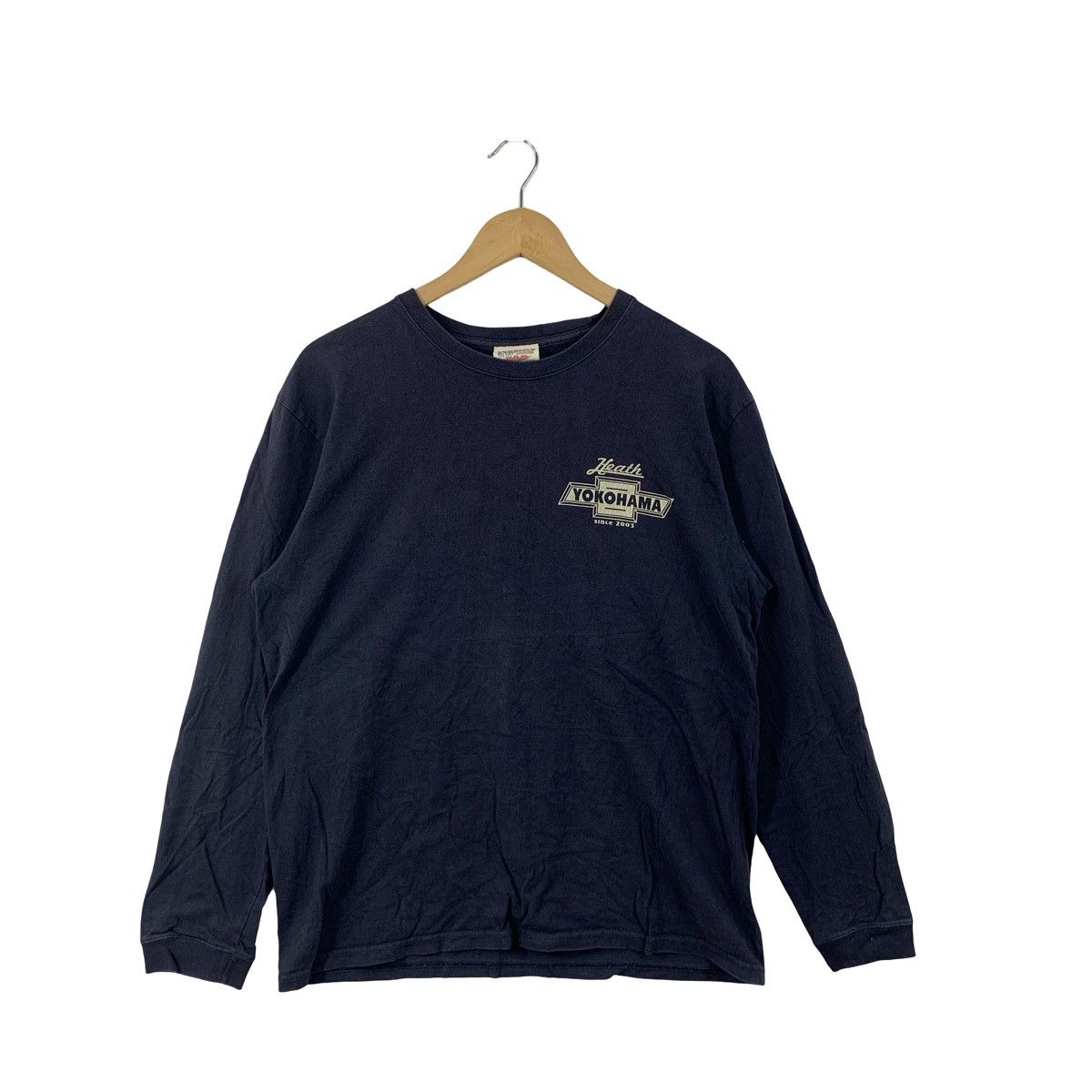 Vintage Vintage Yokohama Japan Long Sleeve Small Chest Logo Size US L / EU 52-54 / 3 - 2 Thumbnail