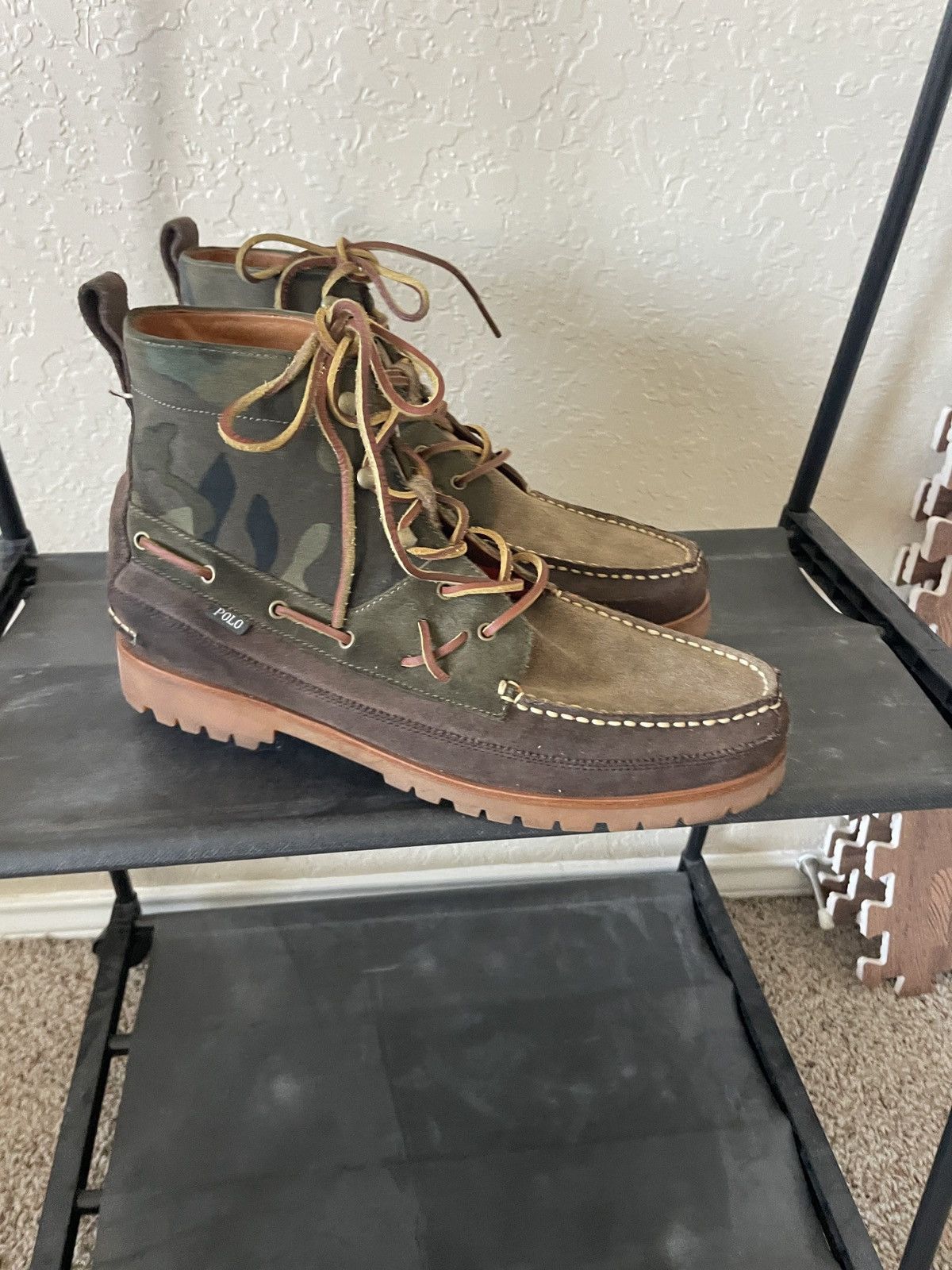 Polo Ralph Lauren Polo Country Ranger Mid Camo suede boots Size US 13 / EU 46 - 3 Thumbnail