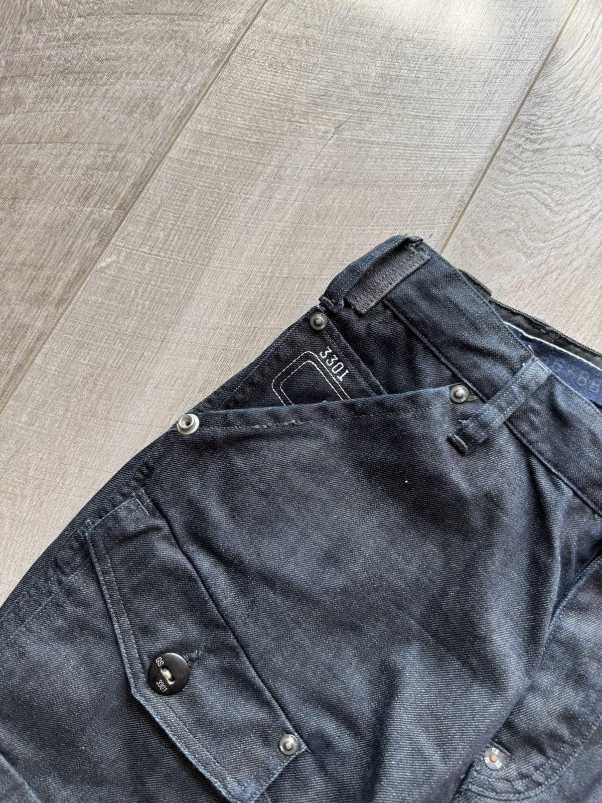 G-Star G Star Raw 3301 Avant Garde Y2K Italy Japan Punk Opium Jeans Size US 32 / EU 48 - 6 Thumbnail