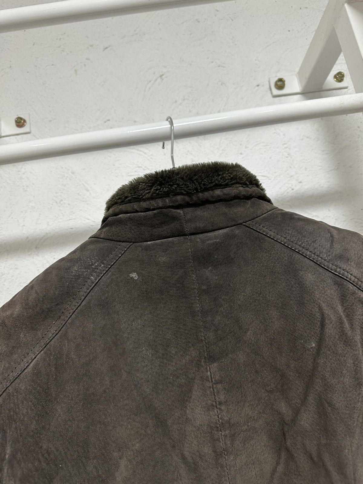 Other Vintage Y2K NAF NAF Leather Shearling Jacket M Size Size M / US 6-8 / IT 42-44 - 4 Thumbnail