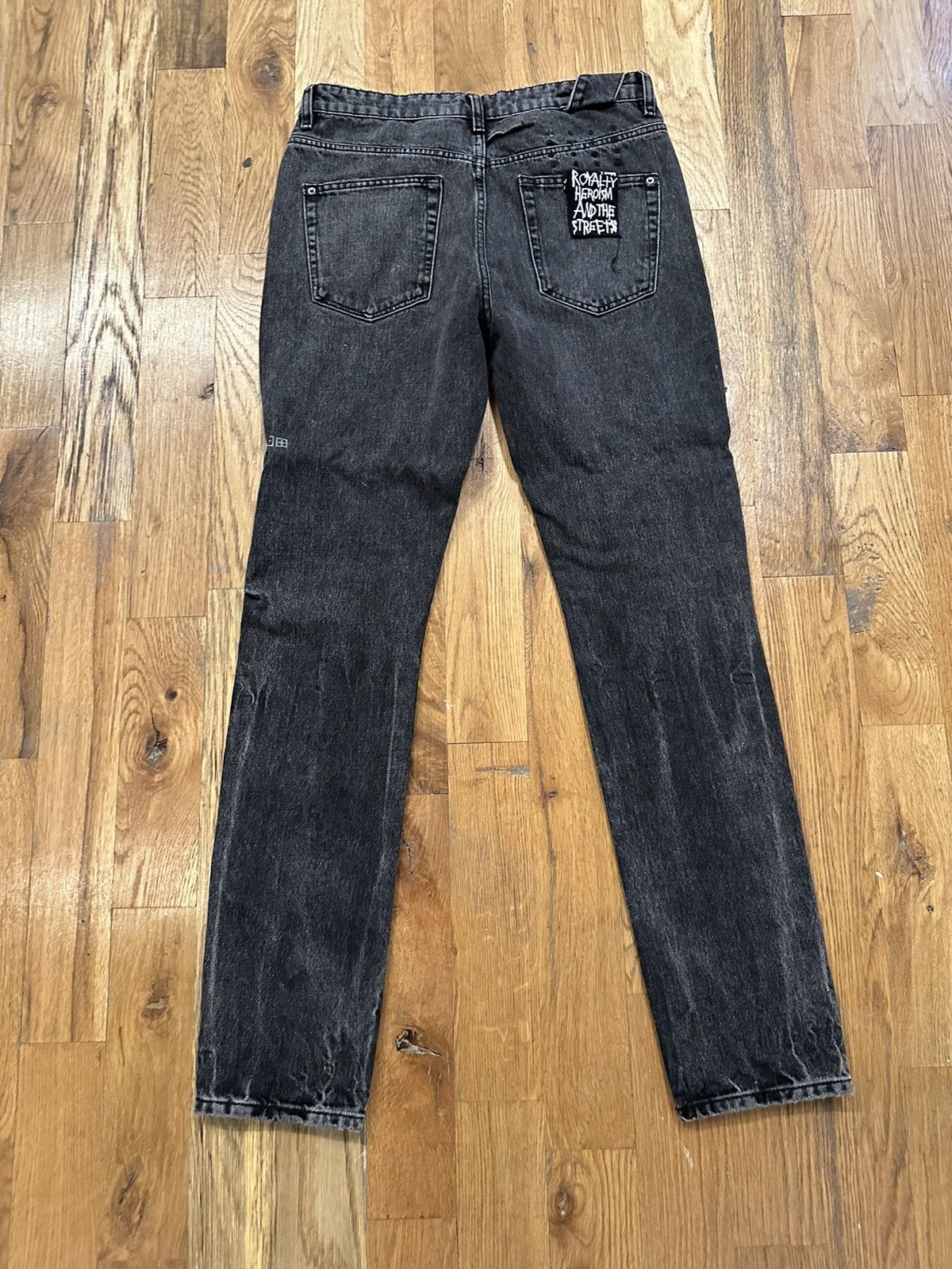 Ksubi Ksubi Knee Rip Washed Black Denim Jeans Size 32 Size US 32 / EU 48 - 2 Thumbnail