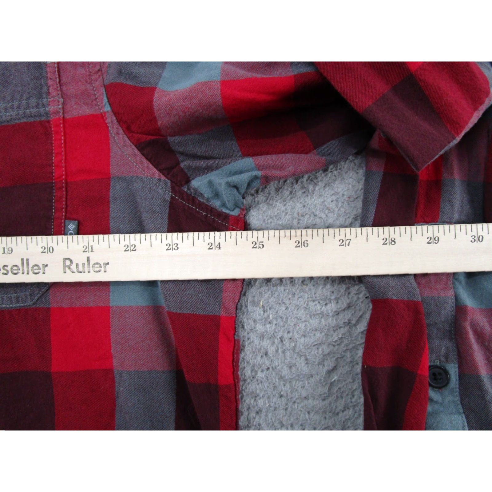 Vintage Columbia Shirt Mens XL Red Black Plaid 100% Cotton Out and Back II Button-Up Flannel - Casual, Button, Long Sleeve, Regular Fit, Vintage No Size US XL / EU 56 / 4 - 6 Thumbnail