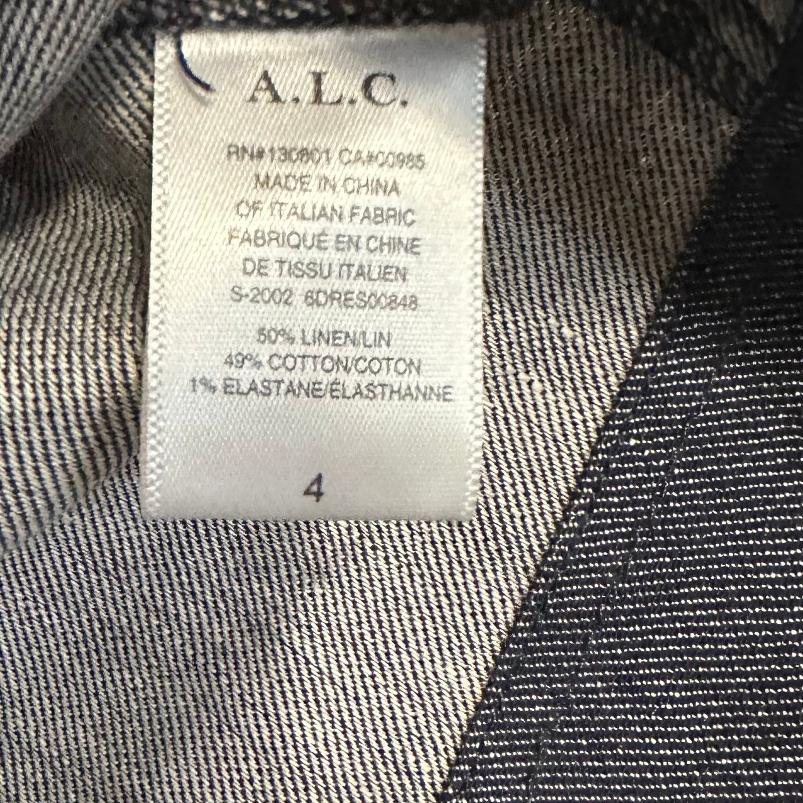 A.L.C. A.L.C. Dress Size 4, Linen and Cotton Size S / US 4 / IT 40 - 4 Thumbnail