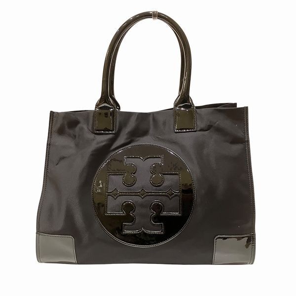 Tory Burch Tory Burch Tory Burch Ella Nylon Patent Leather 2way Bag Enamel Tote Bag Size ONE SIZE - 1 Thumbnail
