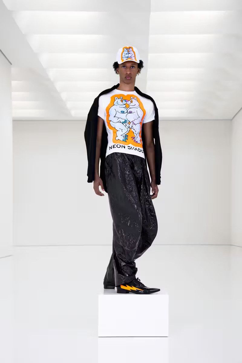 Walter Van Beirendonck SS’22 Neon Shadow Layered Shirt Sweater Size US S / EU 44-46 / 1 - 2 Thumbnail
