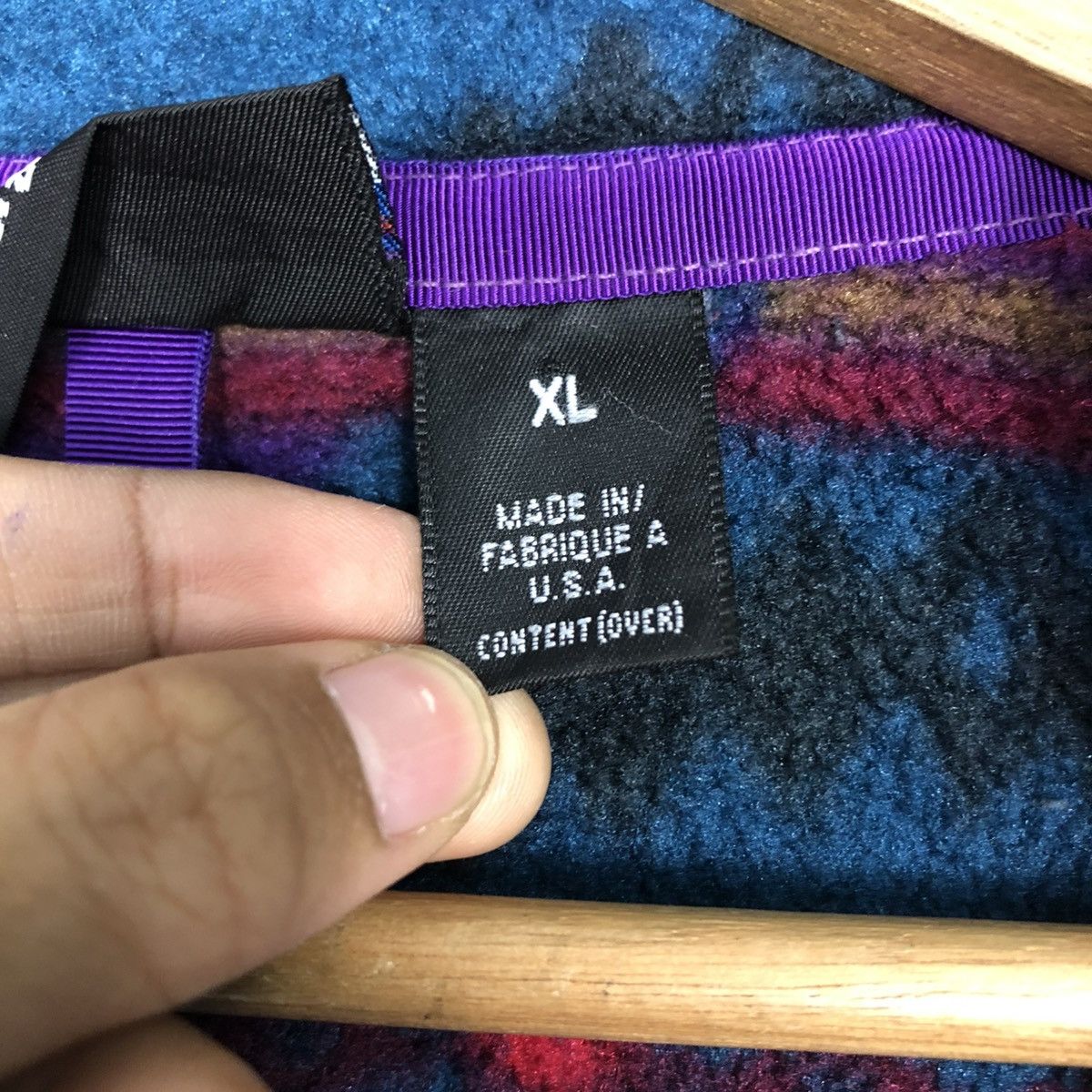 Patagonia 🔥PATAGONIA MADE IN USA FLEECE JACKET HALF SNAP BUTTON NAVAJO Size US XL / EU 56 / 4 - 18 Thumbnail