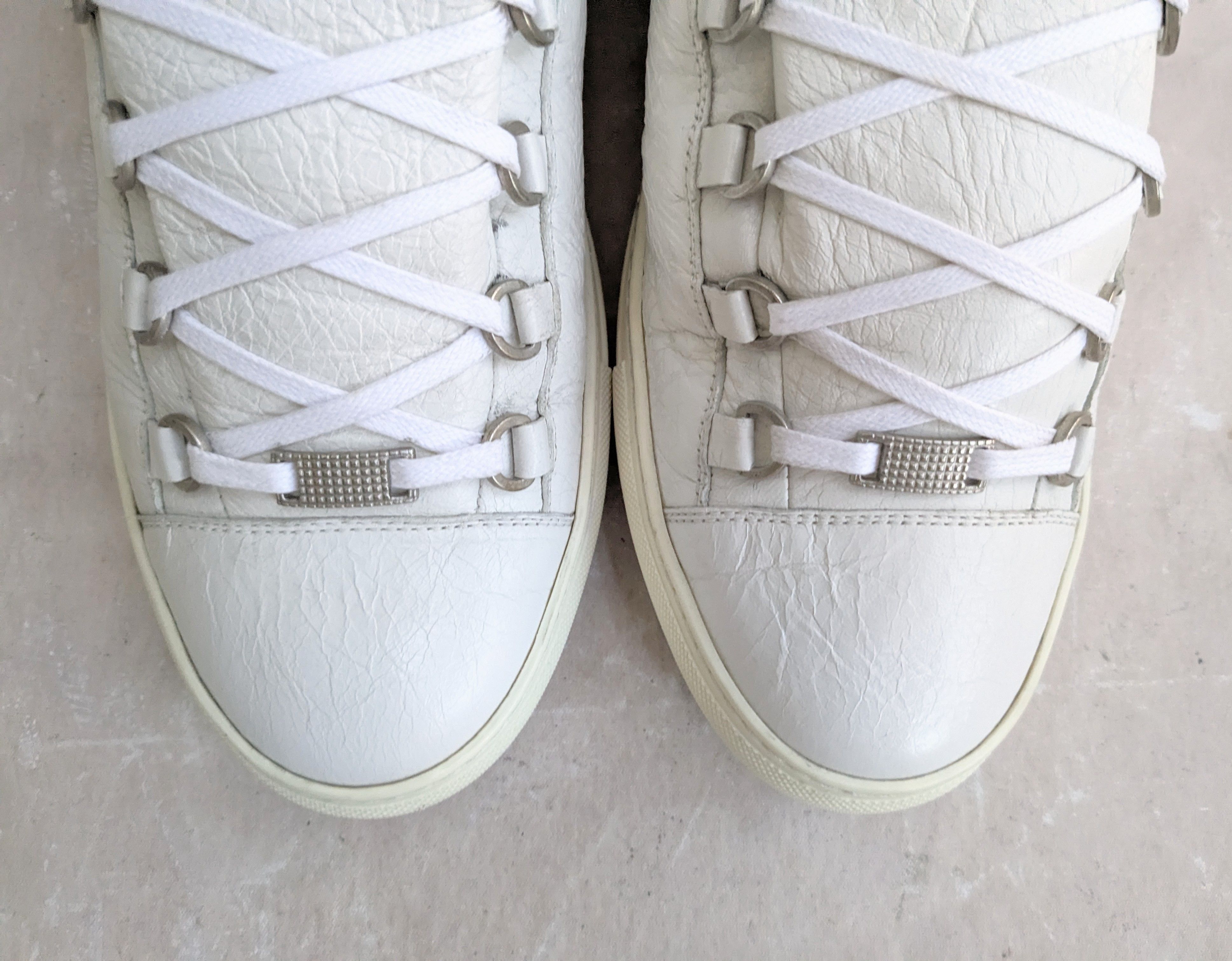 Balenciaga Balenciaga Arena White 11 High Tops Leather Size US 11 / EU 44 - 3 Thumbnail