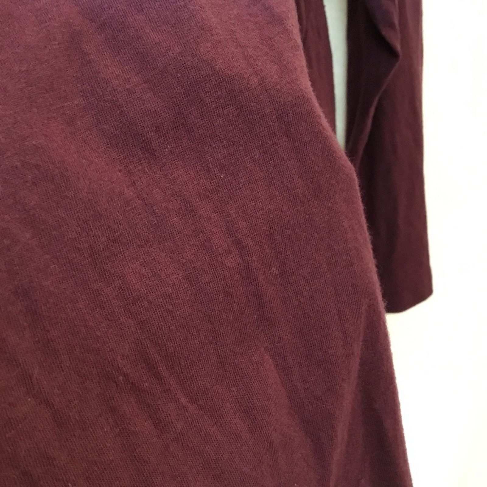 Loft Loft Burgundy V-Neck Long Sleeve Top Size S / US 4 / IT 40 - 9 Thumbnail
