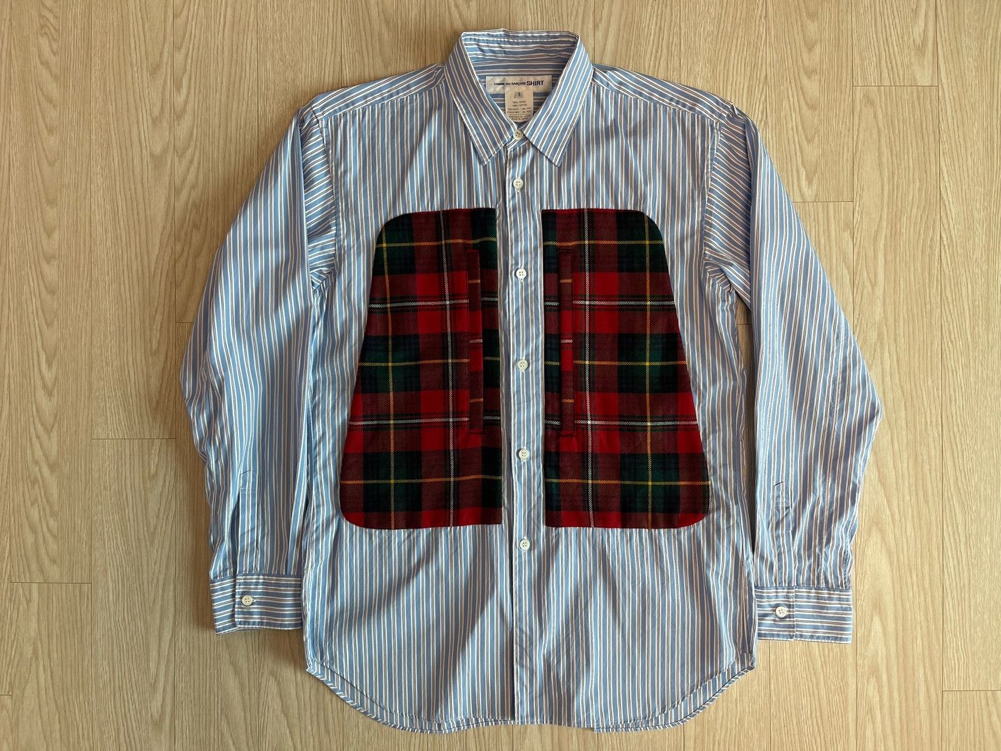 Comme des Garcons SHIRT COMME des GARCONS SHIRT Tartan Check Pocket Shirt AD2017 Size US L / EU 52-54 / 3 - 1 Thumbnail