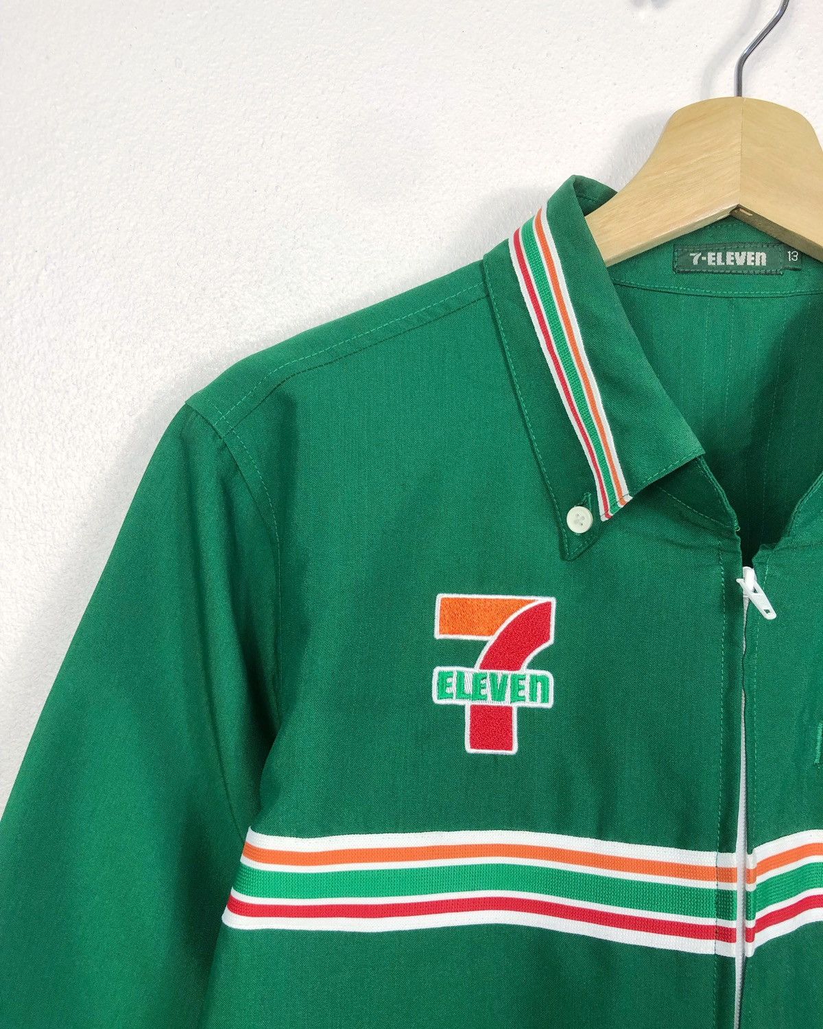 Uniform Wares Rare Vintage 7 Eleven 7-11 LS Zipper Uniform Shirt Size US M / EU 48-50 / 2 - 3 Thumbnail