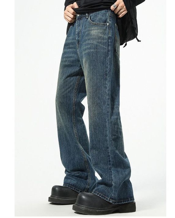 Jean American high street baggy flared wide-leg jeans Size US 32 / EU 48 - 3 Thumbnail
