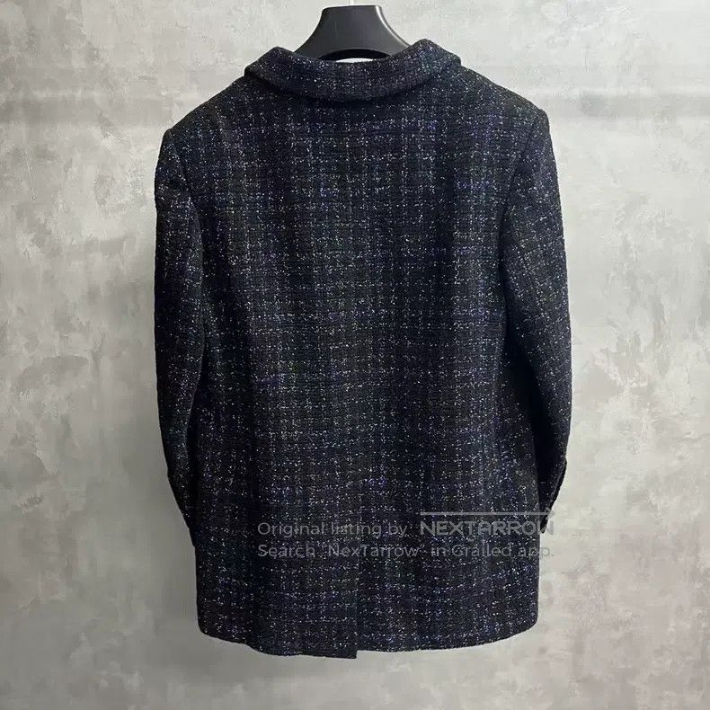 Chanel Chanel Black and blue tweed lapel button jacket Size M / US 6-8 / IT 42-44 - 5 Thumbnail