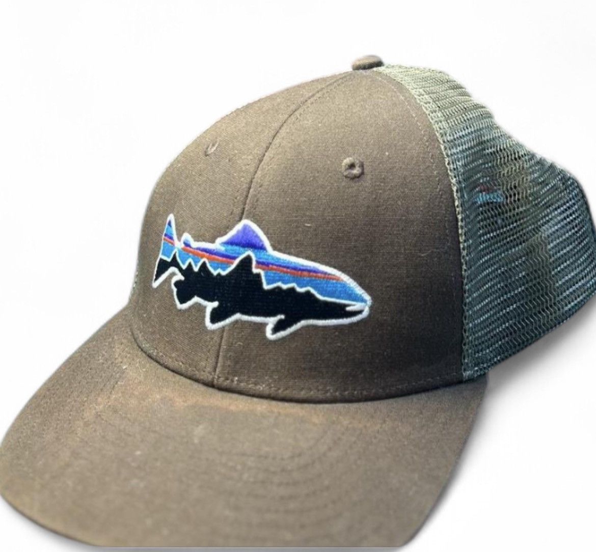 Patagonia Patagonia Fly Fishing Trucker Hat - Fitz Roy Logo Snapback Size ONE SIZE - 1 Thumbnail