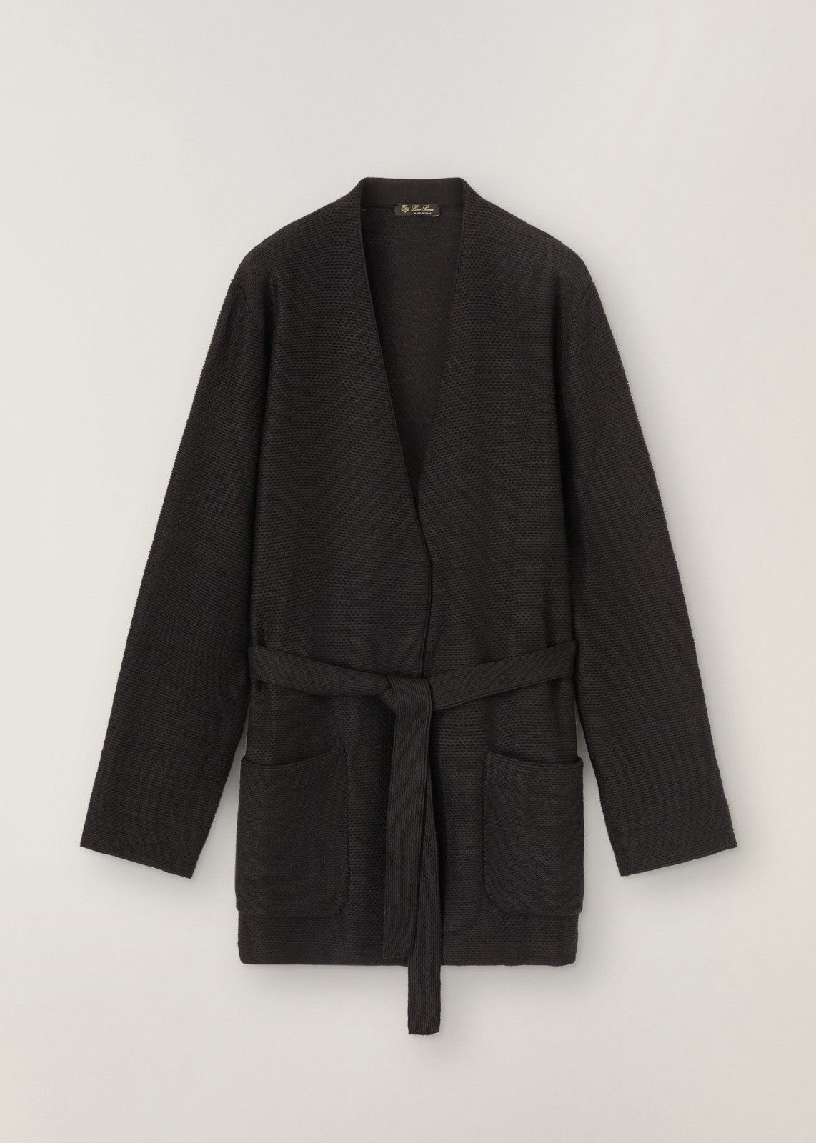 Loro Piana o1srvl11e0424 Coat in Black Size L / US 10 / IT 46 - 1 Thumbnail