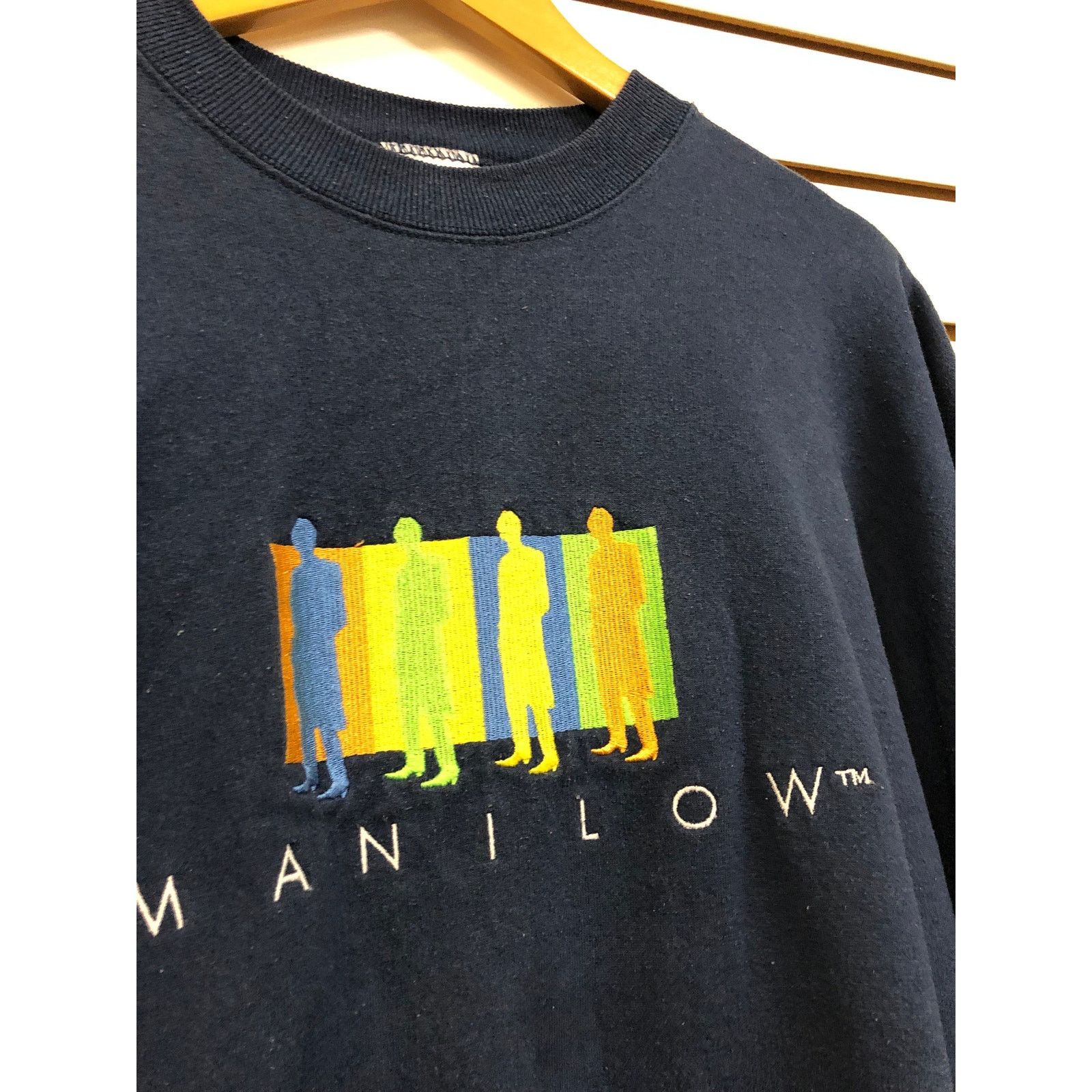 Hanes Vintage Manilow Sweatshirt size XL 1990s 80s Size US XL / EU 56 / 4 - 2 Thumbnail