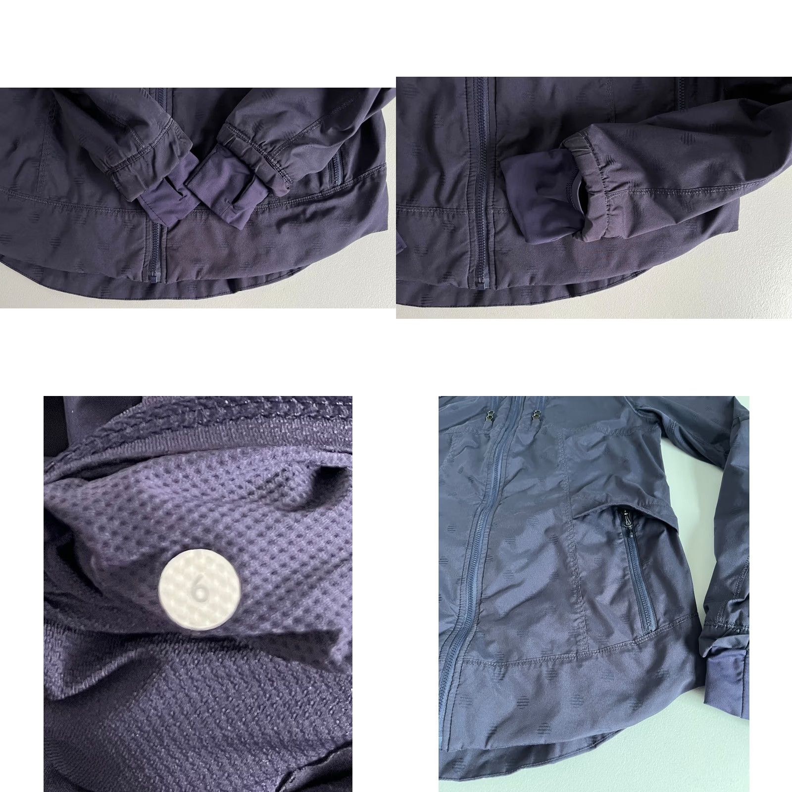 Lululemon VINTAGE Lululemon Spring Forward Jacket Women’s Stripe Dot Cadet Blue Sz 6 Size M / US 6-8 / IT 42-44 - 10 Thumbnail