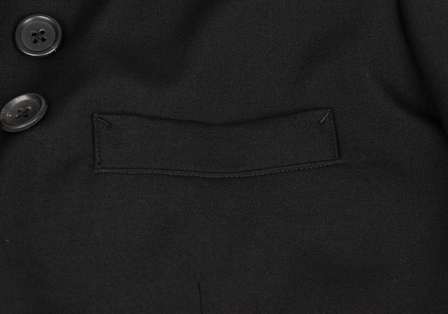 Yohji Yamamoto Yohji Yamamoto Wool Gabardine Long Jacket Black Size US M / EU 48-50 / 2 - 5 Thumbnail