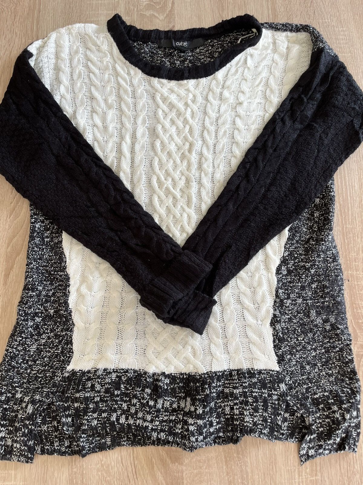 Yigal Azrouel Cut25 Twisted Cable Knit Sweater - Size L - New Size US L / EU 52-54 / 3 - 2 Thumbnail