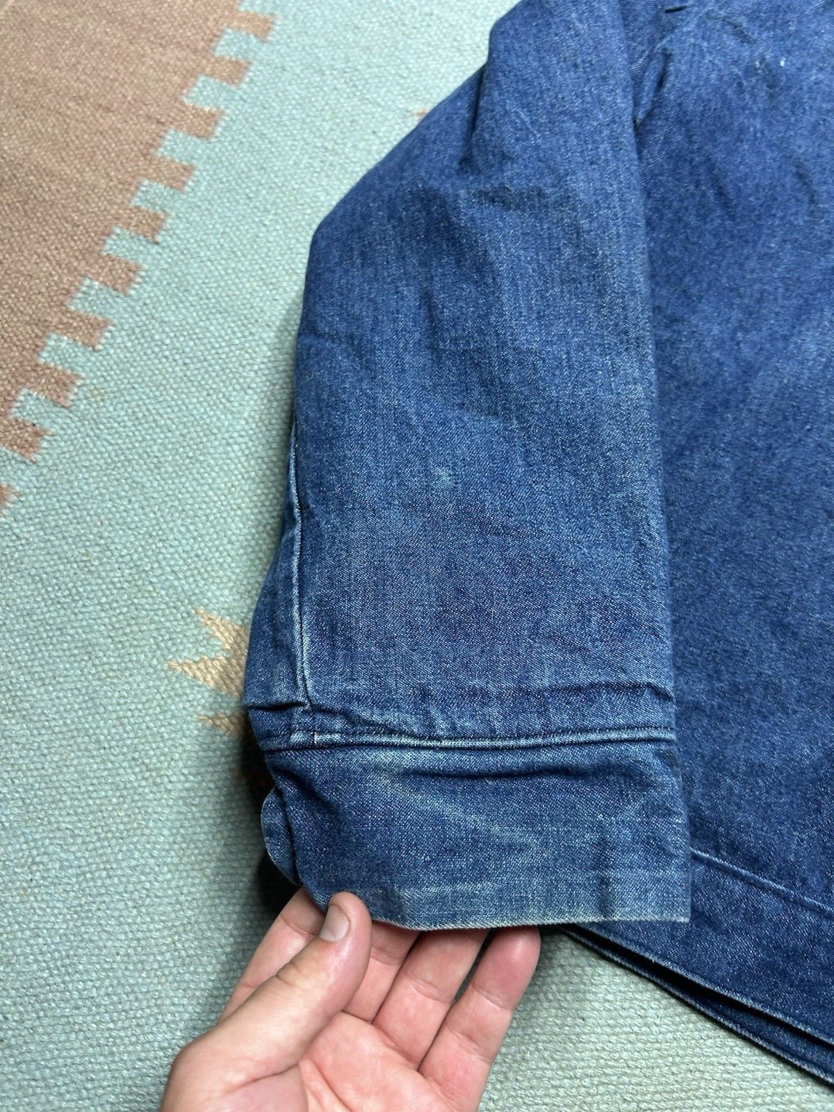 Vintage wrangler Big Ben denim jacket slash pocket distressed 44 L Size US L / EU 52-54 / 3 - 11 Thumbnail