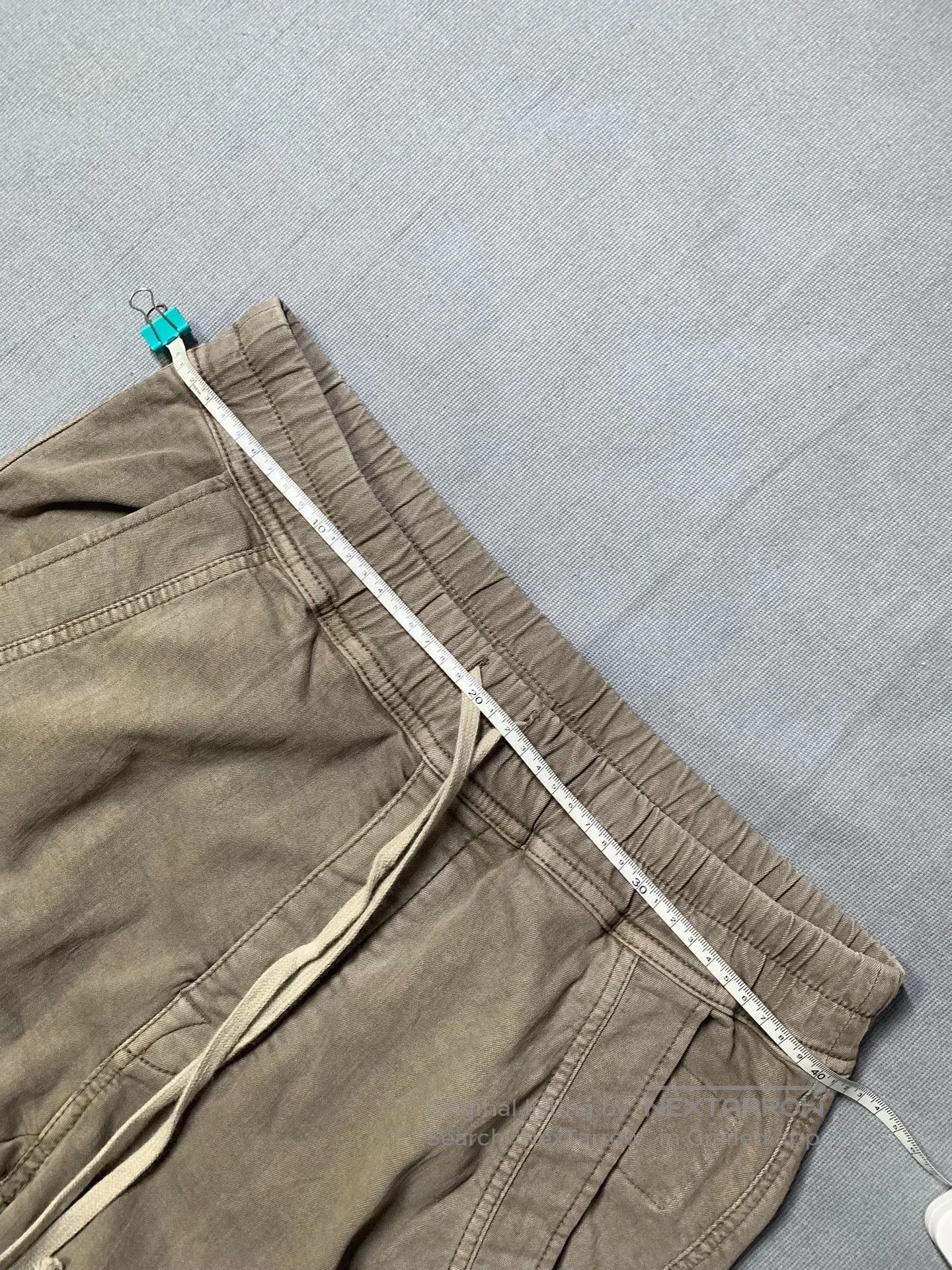 Rick Owens Drkshdw Rick Owens DRKSHDW Washed Distressed Cargo Pants. Size US 31 - 5 Thumbnail