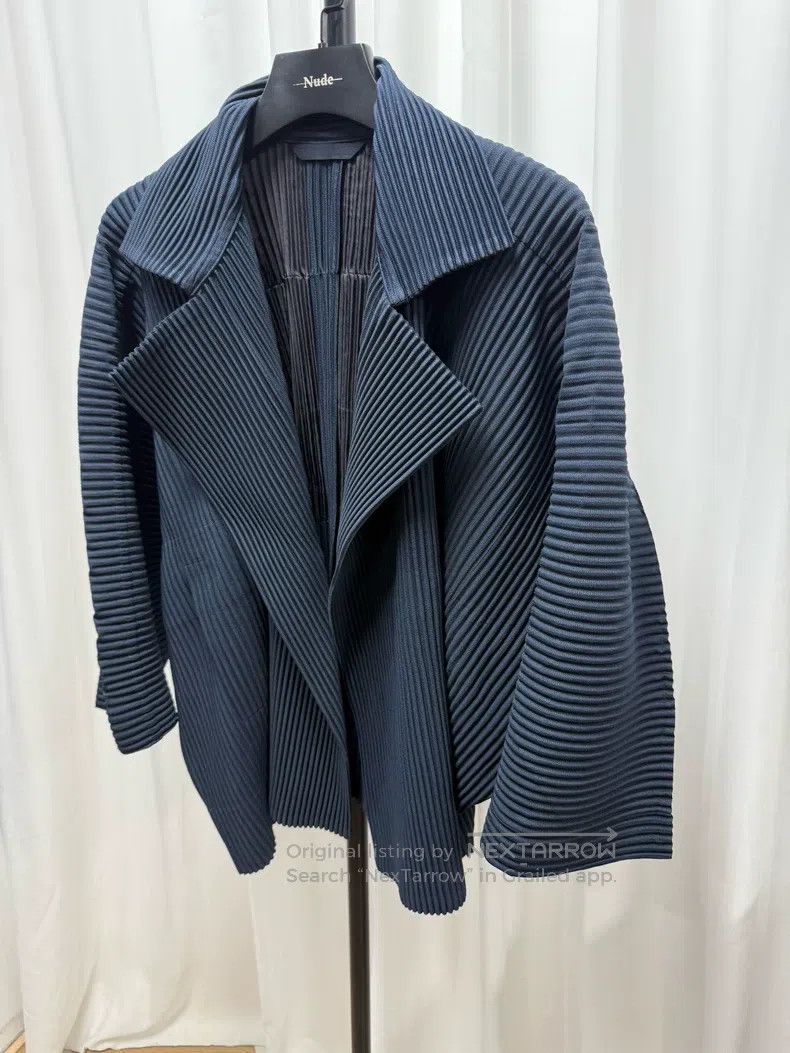 Issey Miyake Issey Miyake Ruffled Loose Fit Unbuttoned Jacket Size S / US 4 / IT 40 - 2 Thumbnail