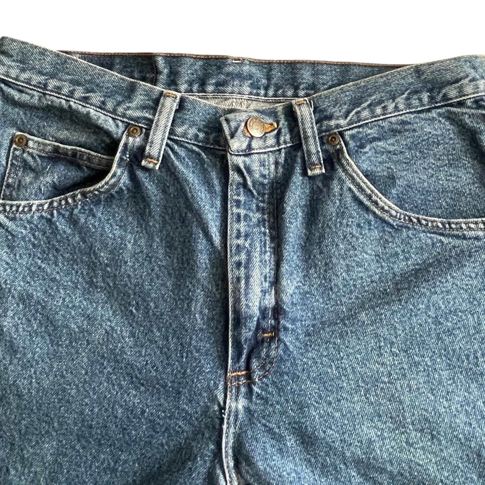 Wrangler Wrangler 96501DS Jeans Mens 33x30 Medium Wash Straight Leg Size US 33 - 3 Thumbnail
