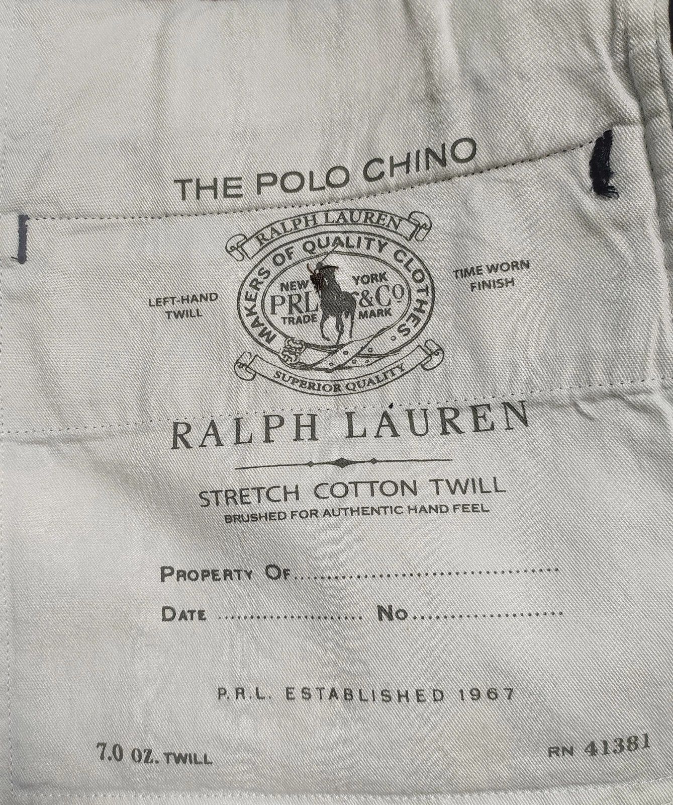 Polo Ralph Lauren Polo Ralph Lauren Stretch Straight Fit Chino Pant T 0111 Size US 32 / EU 48 - 7 Thumbnail