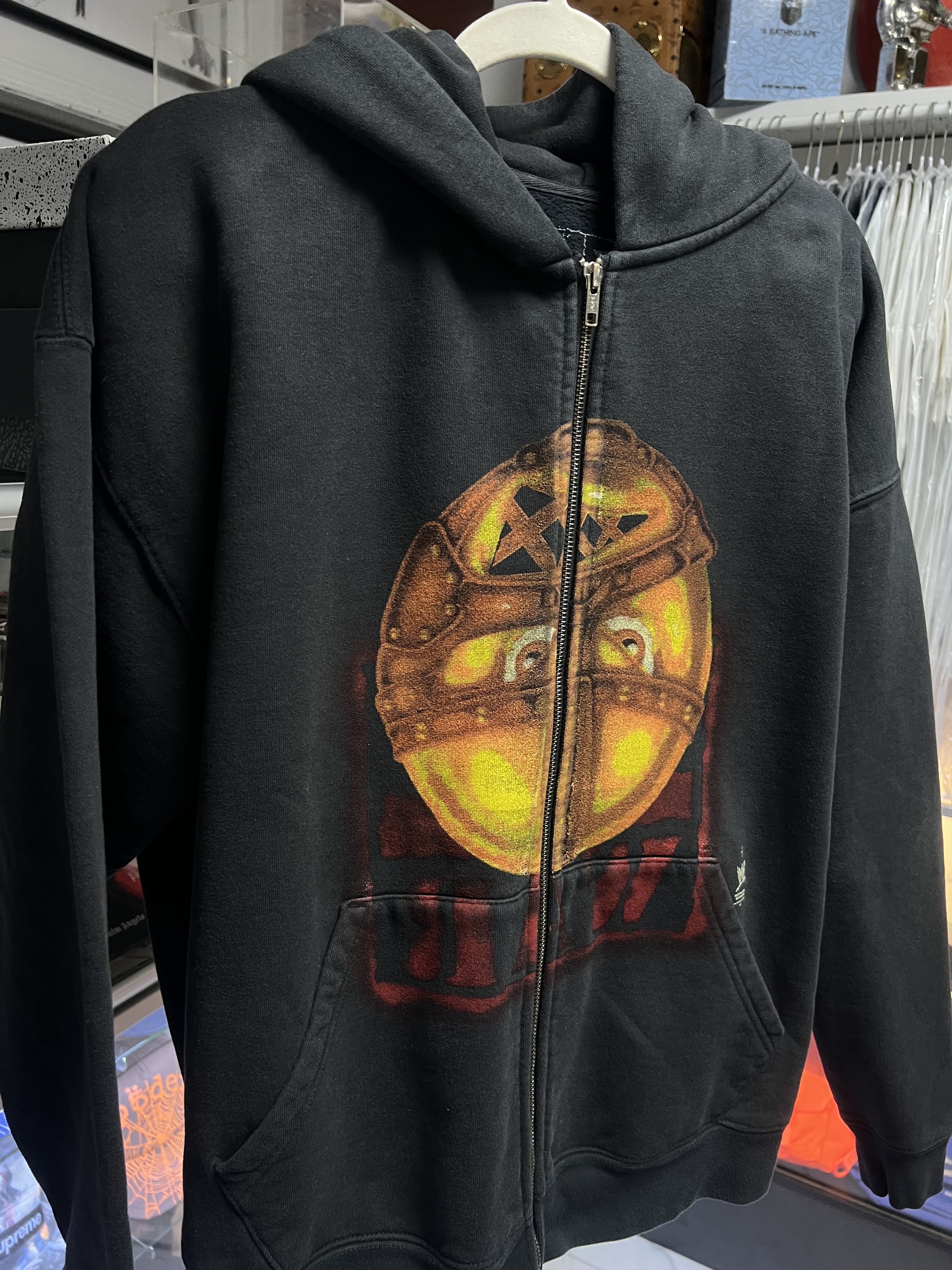 Travis Scott × WWE Cactus Jack x WWE Mankind Zip Hoodie