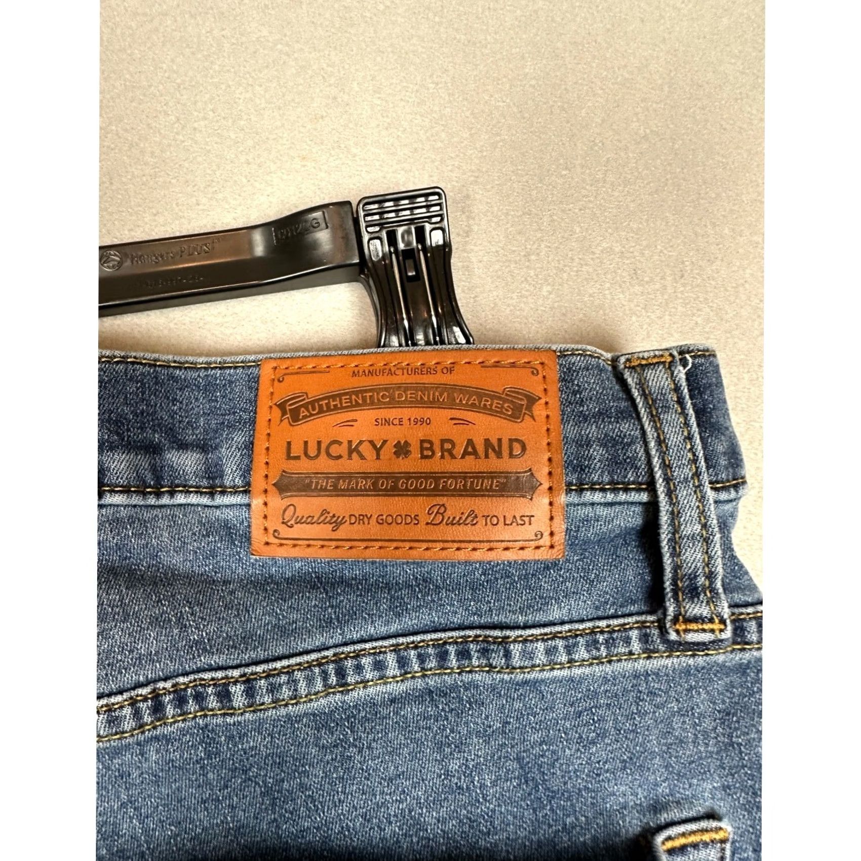 Lucky Brand Lucky Brand 221 Straight Jeans Mens 34x30 Blue Medium Wash Denim Pants Size US 34 / EU 50 - 3 Thumbnail