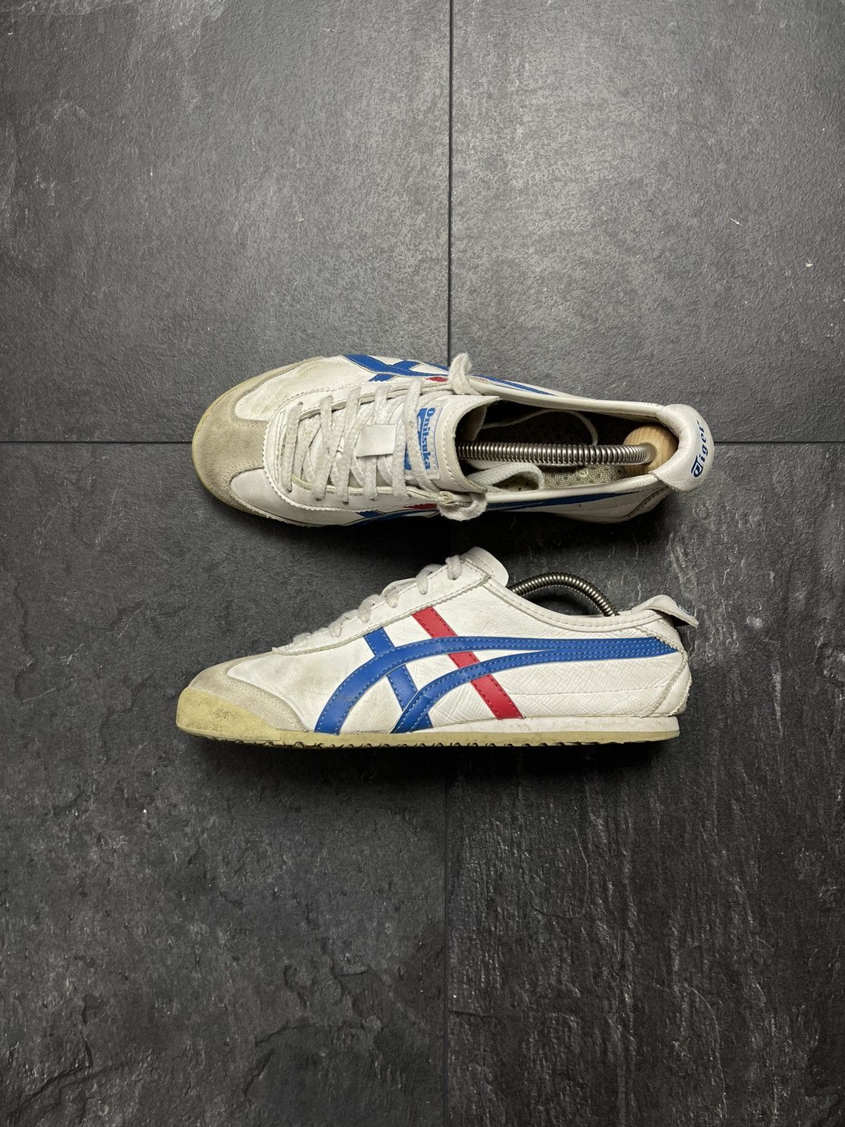 Japanese Brand × Onitsuka Tiger × Vintage Asics Onitsuka Tiger OG Sneakers Leather France Vintage Y2k Size US 5.5 / EU 38 - 8 Thumbnail