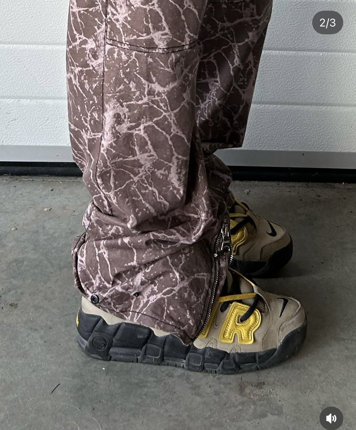 Other Custom Marble Splatter Flare Pants -Archive Grunge Aesthetic Size US 34 / EU 50 - 2 Thumbnail