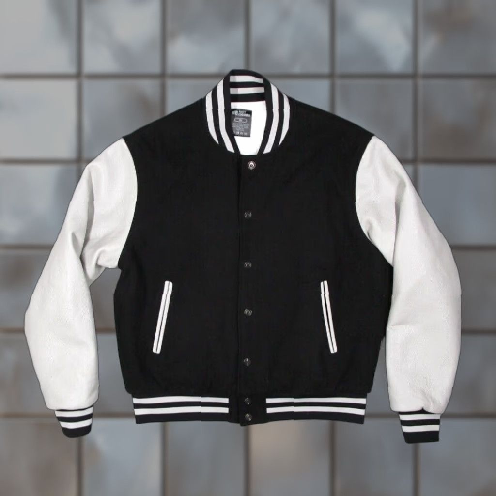 Vintage Riot Games Jacket Mens Medium Black Aotus Snap Front Varsity Leather Sleeves Size US M / EU 48-50 / 2 - 1 Thumbnail