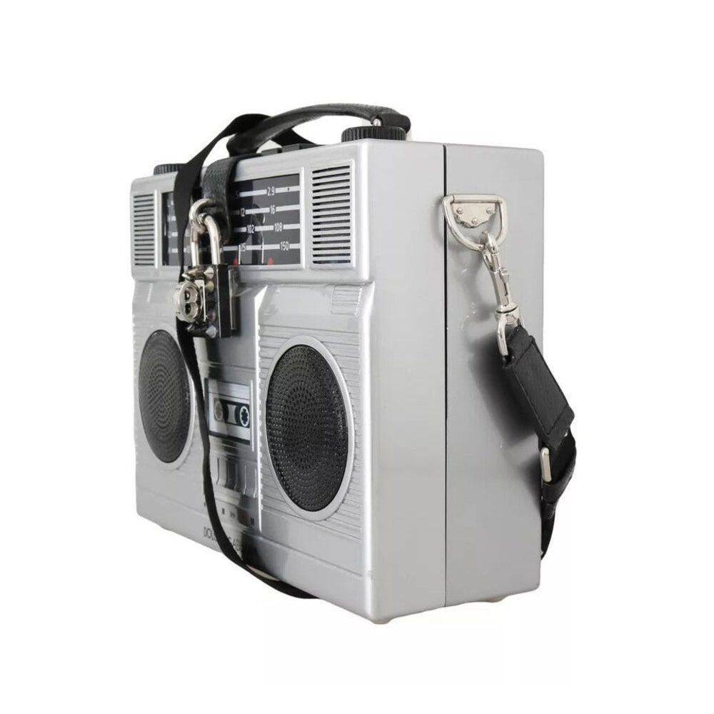 Dolce & Gabbana Dolce & Gabbana Silver Retro Radio Boombox Limited Edition H Size ONE SIZE - 3 Thumbnail
