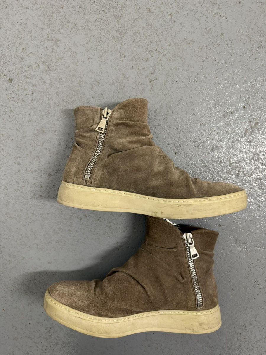 John Varvatos John Varvatos Waved Leather Double Zipped Boots Size US 10 / EU 43 - 6 Thumbnail
