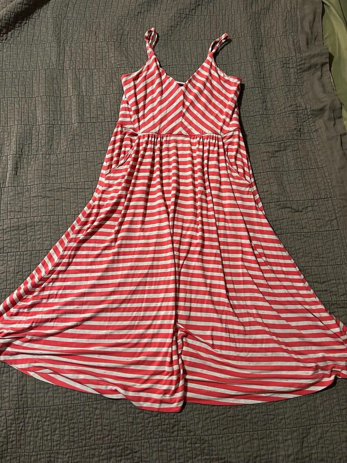 Designer Cynthia Rowley Dress Stripes Tank Sz L Summer Spring Size L / US 10 / IT 46 - 1 Thumbnail