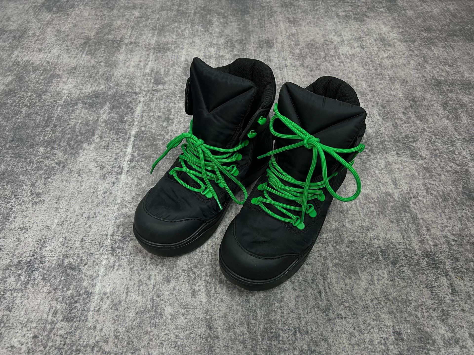 Bottega Veneta Bottega Veneta Black Green Hiking Boots Size US 4 / IT 34 - 1 Thumbnail