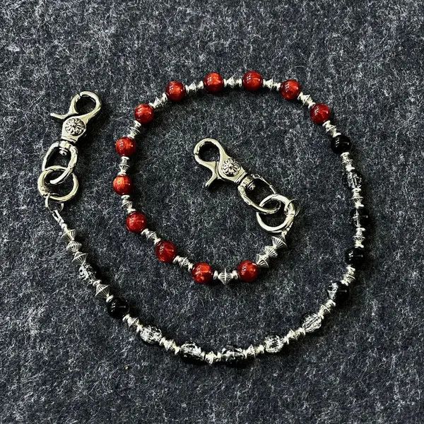 Jewelry Beaded Wallet Chain with Bandana Holder Size ONE SIZE - 2 Thumbnail