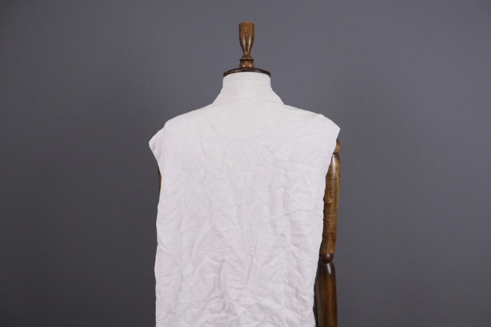 Oscar De La Renta Oska Regular Beige Open Front Linen Cardigan Sweater Size 3 Size M / US 6-8 / IT 42-44 - 10 Thumbnail