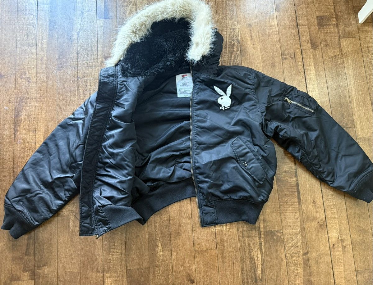 Playboy × Supreme Supreme playboy hooded ma-1 Size US L / EU 52-54 / 3 - 5 Thumbnail