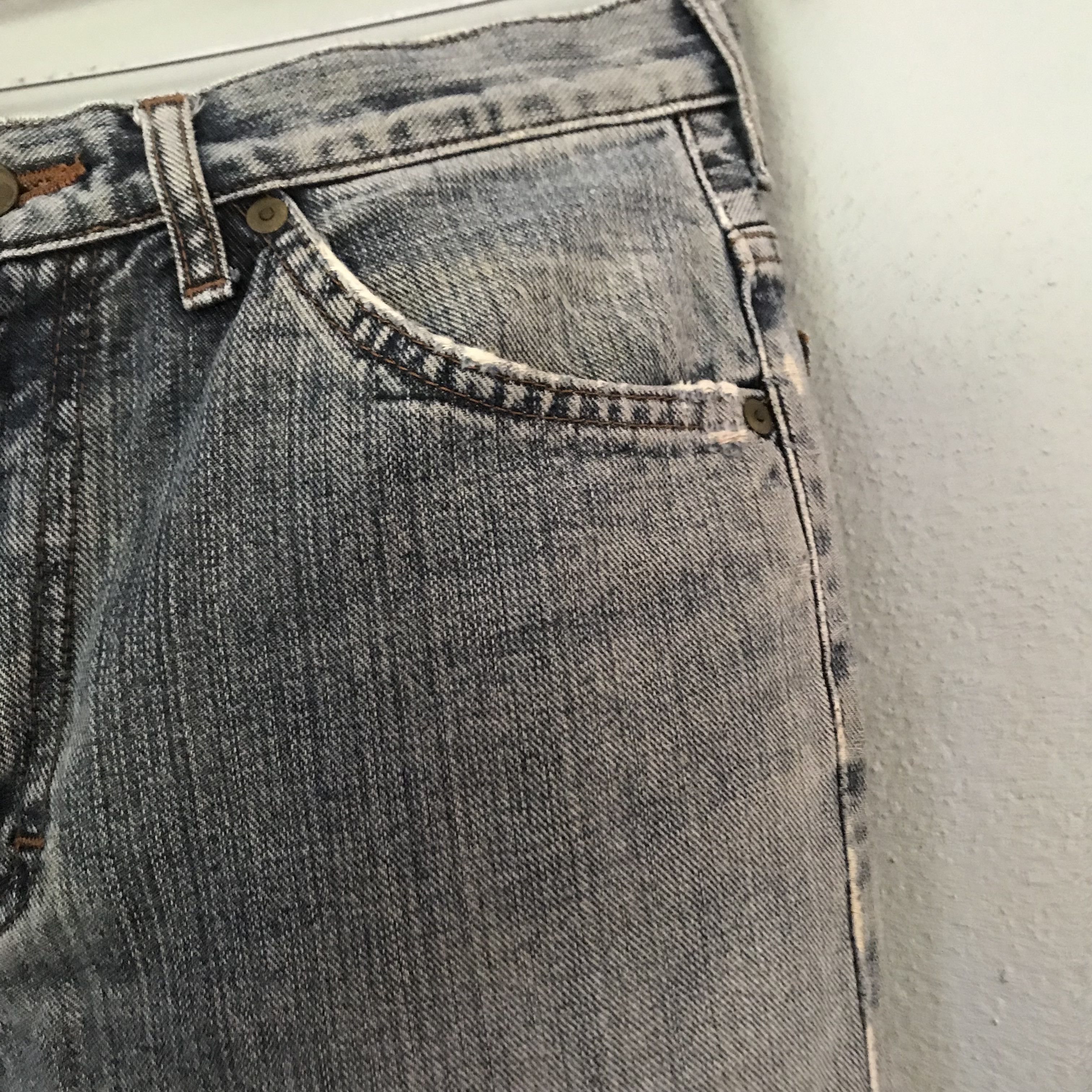Lee Vintage 90s Lee Light Wash Faded Blue Straigh Flare Size US 29 - 9 Thumbnail