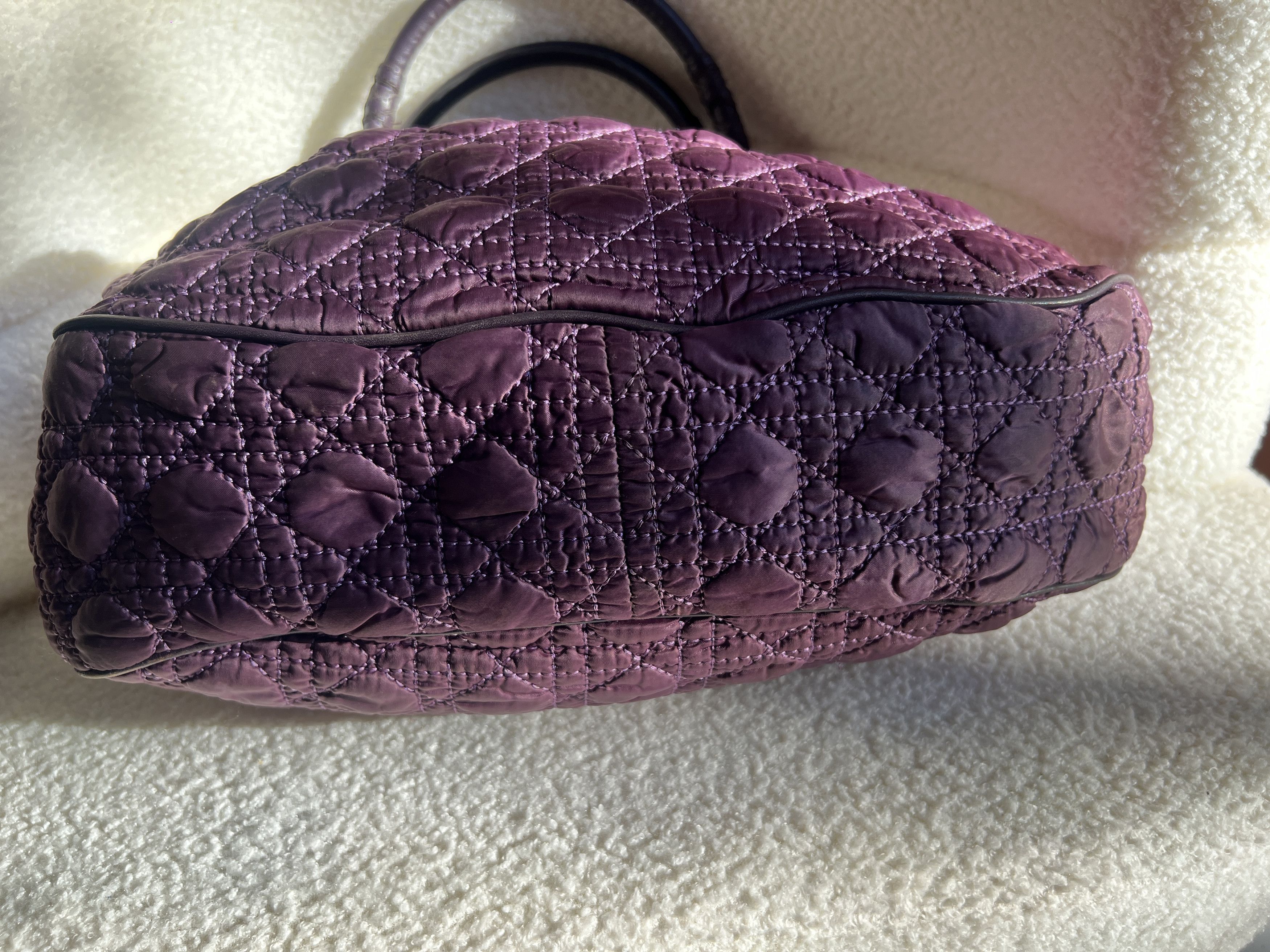 Dior Dior Cannage Quilted Nylon Handbag Size ONE SIZE - 10 Thumbnail