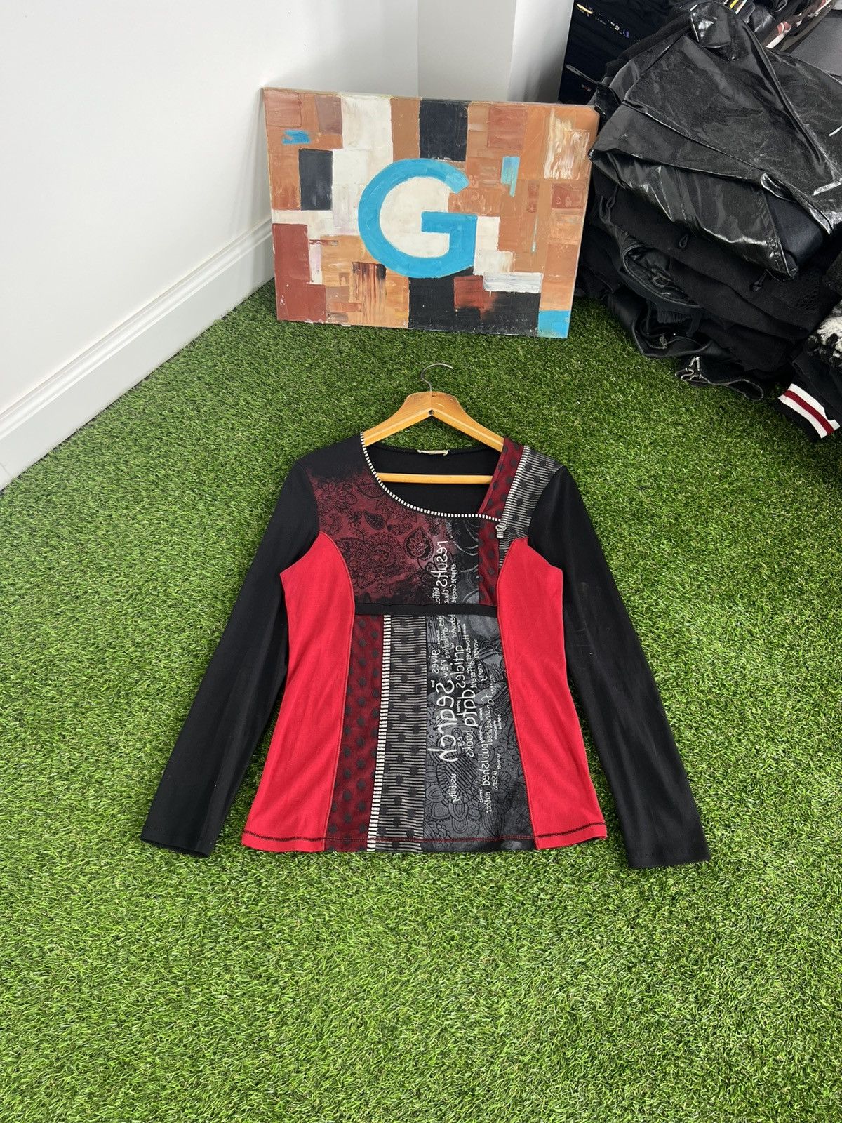 Japanese Brand Save the Queen avant garde vintage JPG style mesh longsleeve Size M / US 6-8 / IT 42-44 - 1 Thumbnail