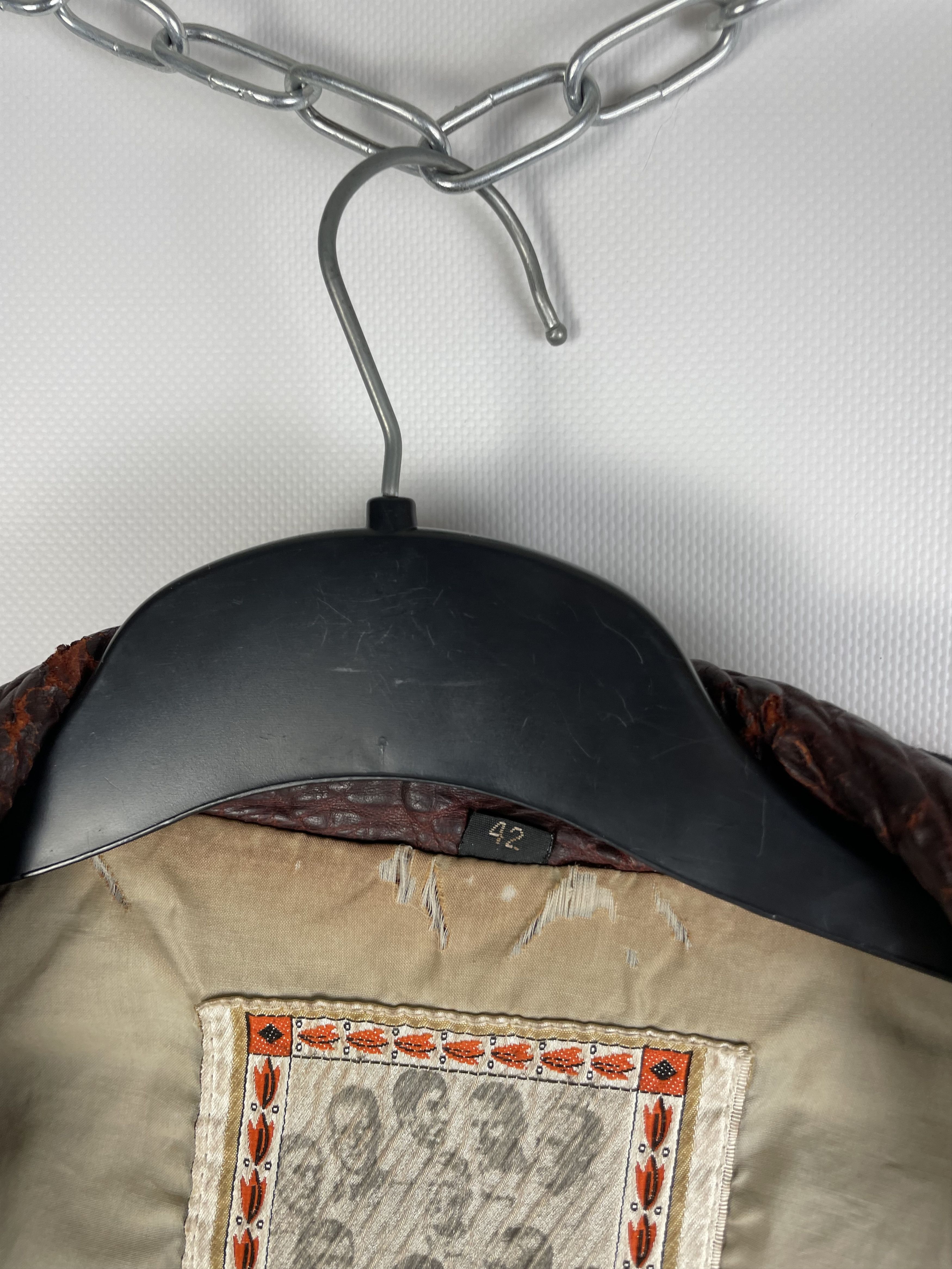 Vintage Vintage American Basics Washed Leather Jacket 90s Size US M / EU 48-50 / 2 - 5 Thumbnail