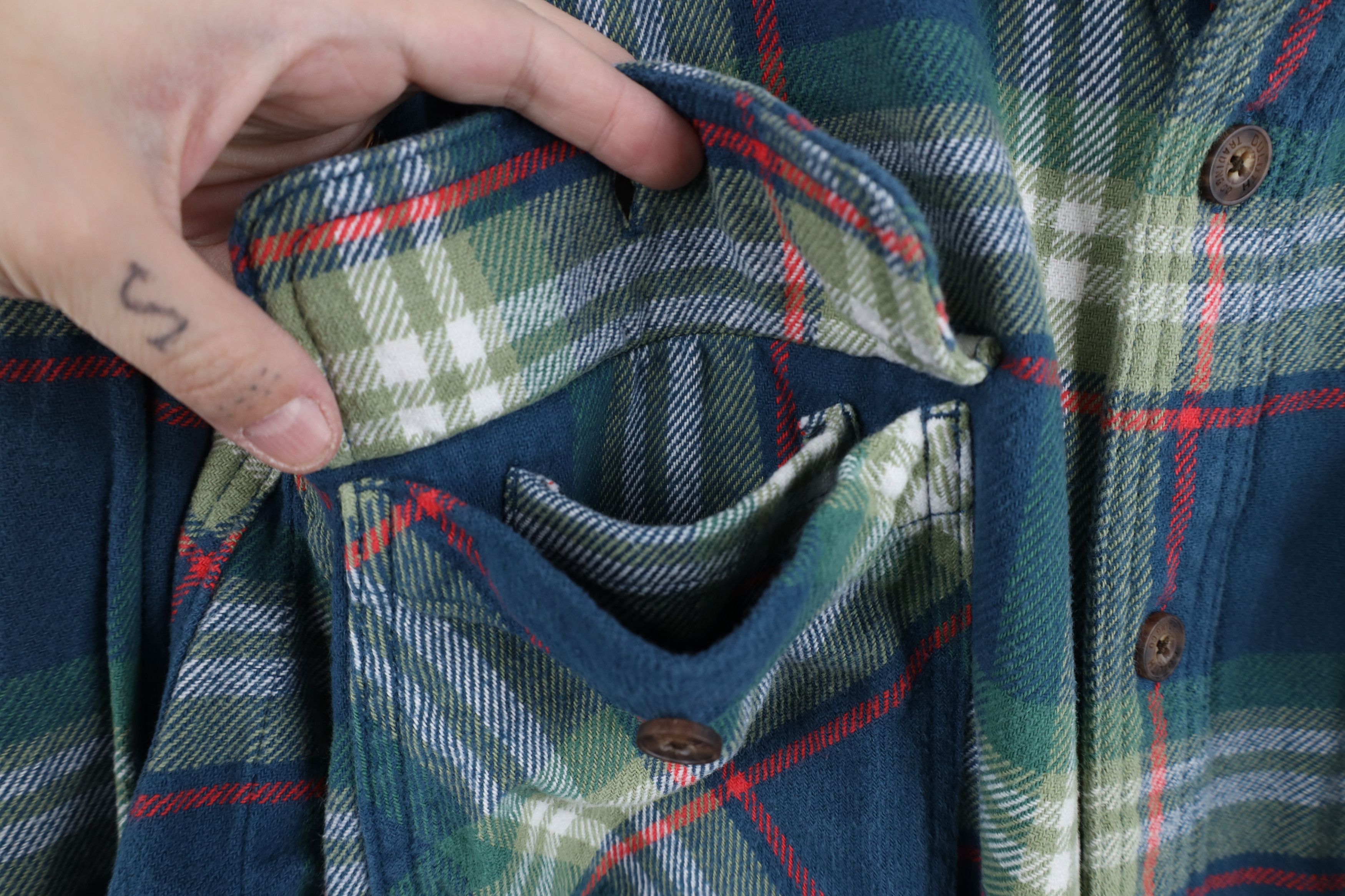 Duluth Trading Company Duluth Trading Co Double Pocket Flannel Button Shirt Plaid Size US XXL / EU 58 / 5 - 5 Thumbnail