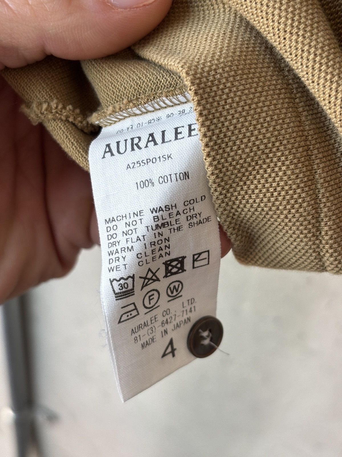 Auralee Auralee Heavy Cotton Piqué Polo Size US M / EU 48-50 / 2 - 5 Thumbnail