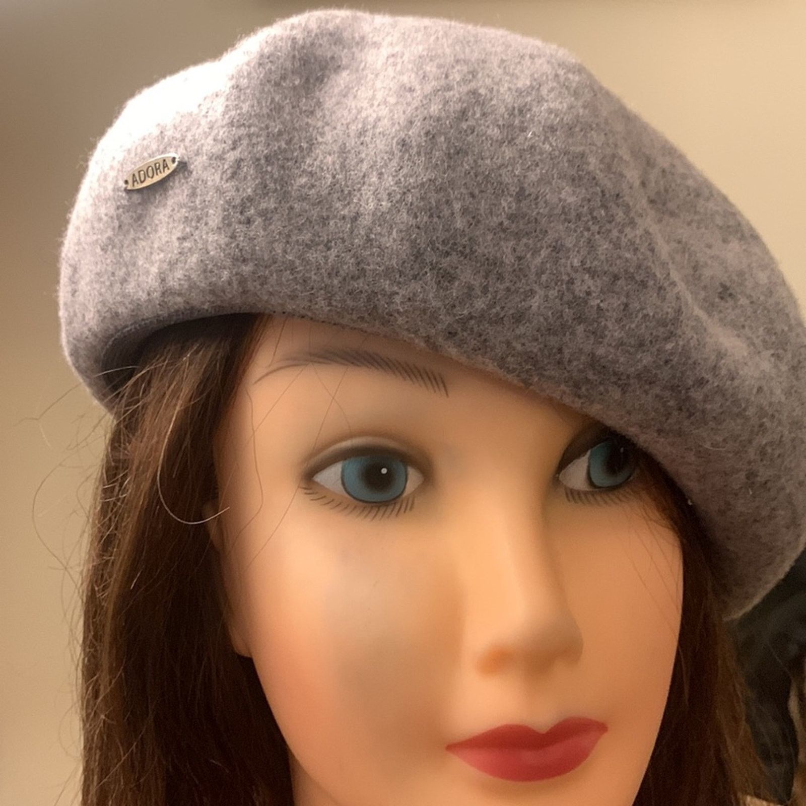 Vintage Adora gray wool beret Size ONE SIZE - 6 Thumbnail